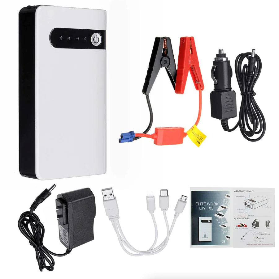 Arrancador de coche de 20000 mAh, arrancador de batería portátil con cargador de batería portátil