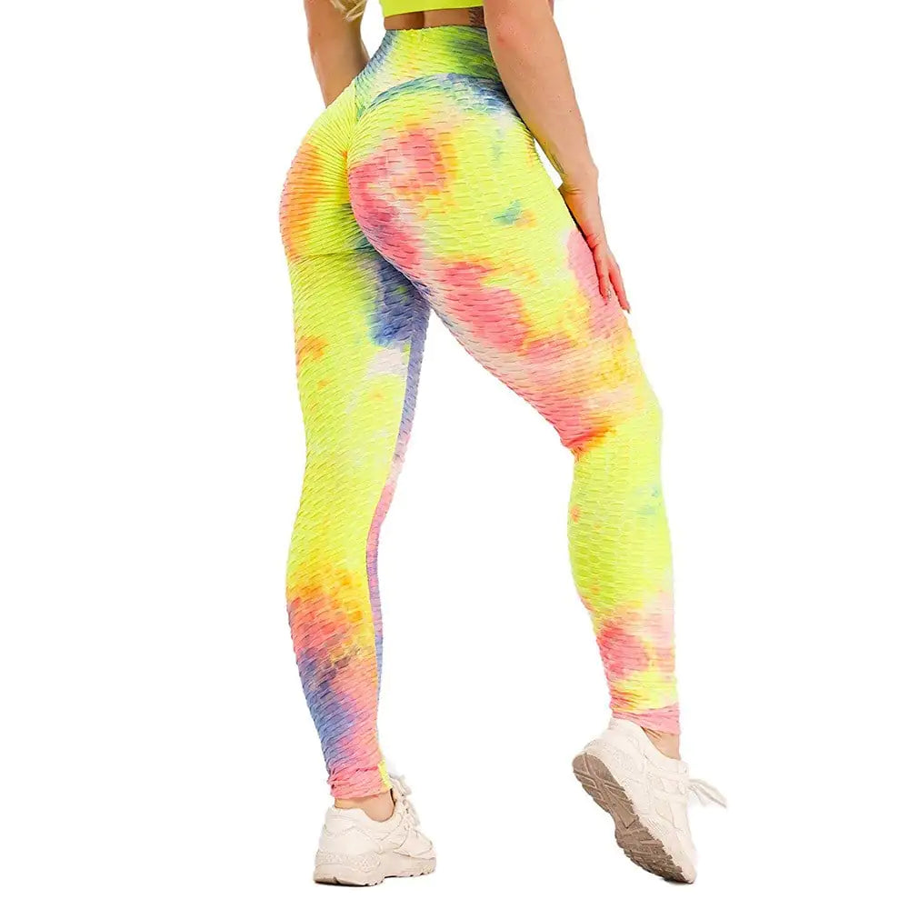 High Waist Tie-Dye Track Pants