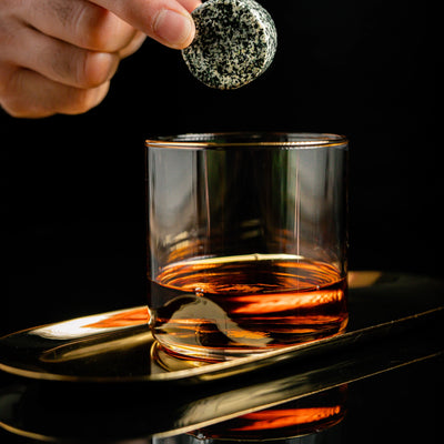 The Connoisseur's Set - Whiskey Stones & Twist Glass Edition