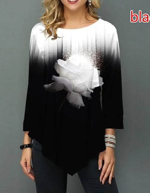 Load image into Gallery viewer, New Digital T-Shirt, 3/4 Sleeve Print Tee

