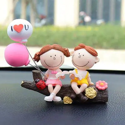 Decoración de pareja para el coche