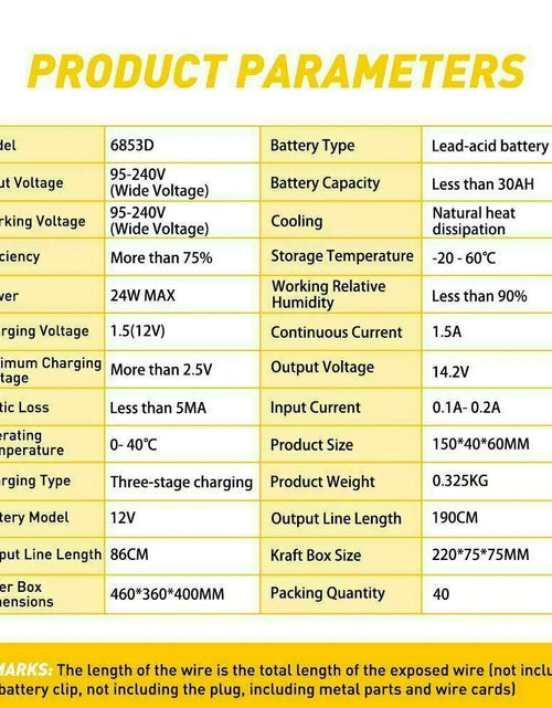 Cargar imagen en el visor de la galería, Cargador automático e inteligente de batería de 1500 mAh de 12 V portátil para coche, mantenedor de carga lenta
