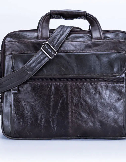 Load image into Gallery viewer, Leather Messenger Bag for Men
