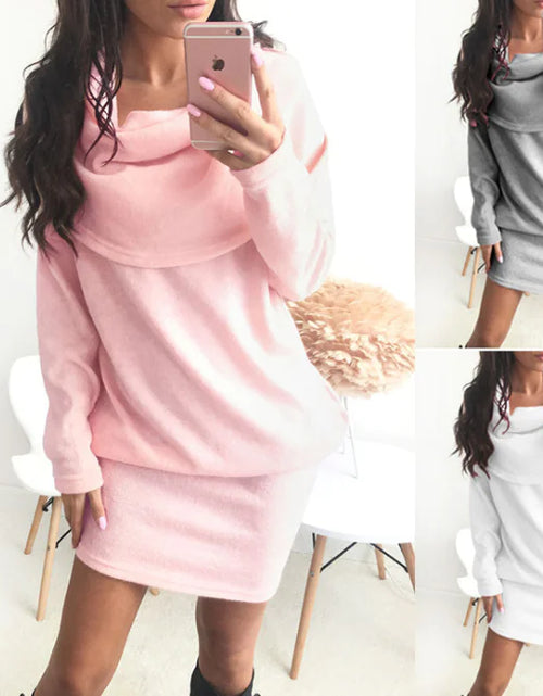 Load image into Gallery viewer, Fashionable Autumn Winter Dresses and Trendy Sweaters
