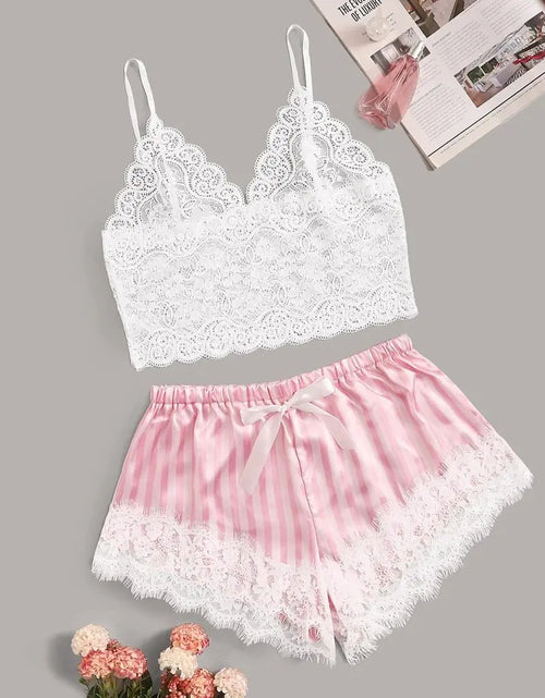 Load image into Gallery viewer, Lace Lingerie Set for Seductive Bedroom Wear
