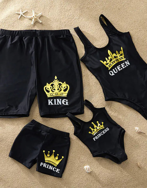Load image into Gallery viewer, New Year Family Swimwear, One-Piece with Print
