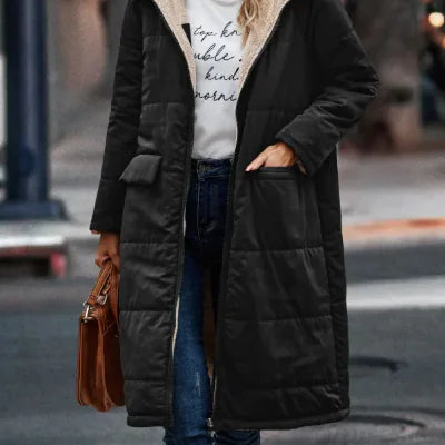 Simple Stitch Hooded Jacket