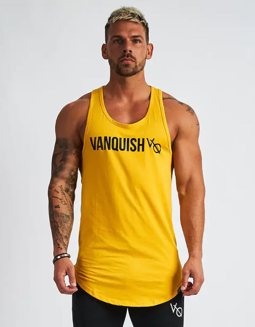 Load image into Gallery viewer, Men&#39;s Cotton Sleeveless Gym Fitness Training Vest
