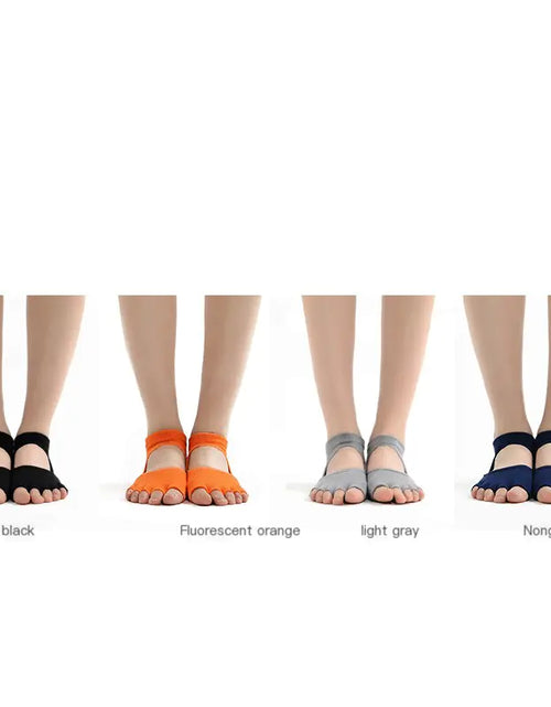 Load image into Gallery viewer, Toe Yoga Socks, Non-Slip Floor Socks
