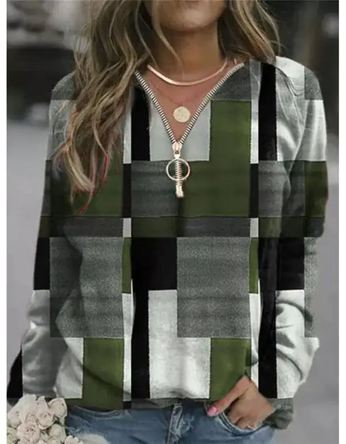 Load image into Gallery viewer, Women's Checkered Sweaters and Fleece Jackets
