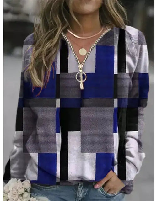 Load image into Gallery viewer, Women's Checkered Sweaters and Fleece Jackets
