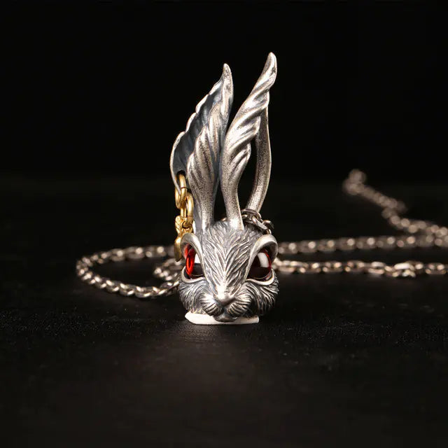 Cute Rabbit Necklace for Men and Women - Punk Rock Style