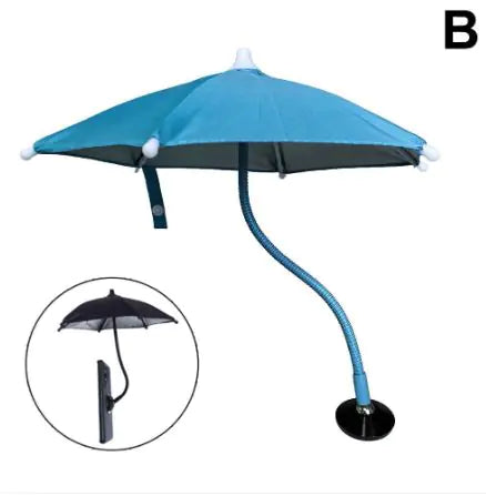 Parasol magnético para teléfono móvil con mango suave de metal giratorio 360° – Ajuste universal, fijación magnética, 24cm, varios colores
