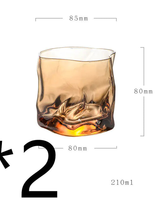 Load image into Gallery viewer, Unique Irregular-Shaped Whiskey Glass
