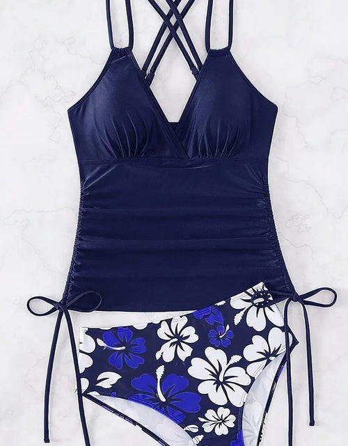 Load image into Gallery viewer, 2024 Women&#39;s Tankini with Drawstring Beach Swimwear
