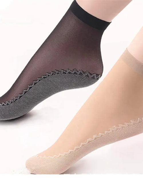 Load image into Gallery viewer, Ladies Non-Slip Cotton Short Stockings
