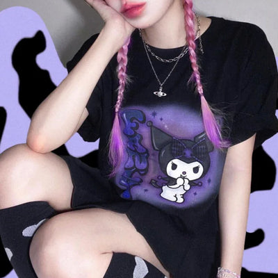 Wholesale Short Sleeve Harajuku T-Shirts in Stock