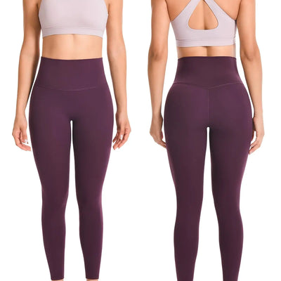 Workout Sets for Women High Waisted Leggings with Cross Back Sports Bra 2 Piece Yoga Outfits Gym Clothes Sets(Our80 Lavender/Grape Purple M)