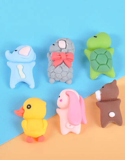 Charger l'image dans la visionneuse de galerie, Nouveaux accessoires de décoration de voiture en résine pour animaux de dessin animé pour coques de téléphone DIY
