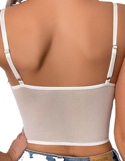Load image into Gallery viewer, Women's Lace Hollow Thin Cup Tank Top Lingerie
