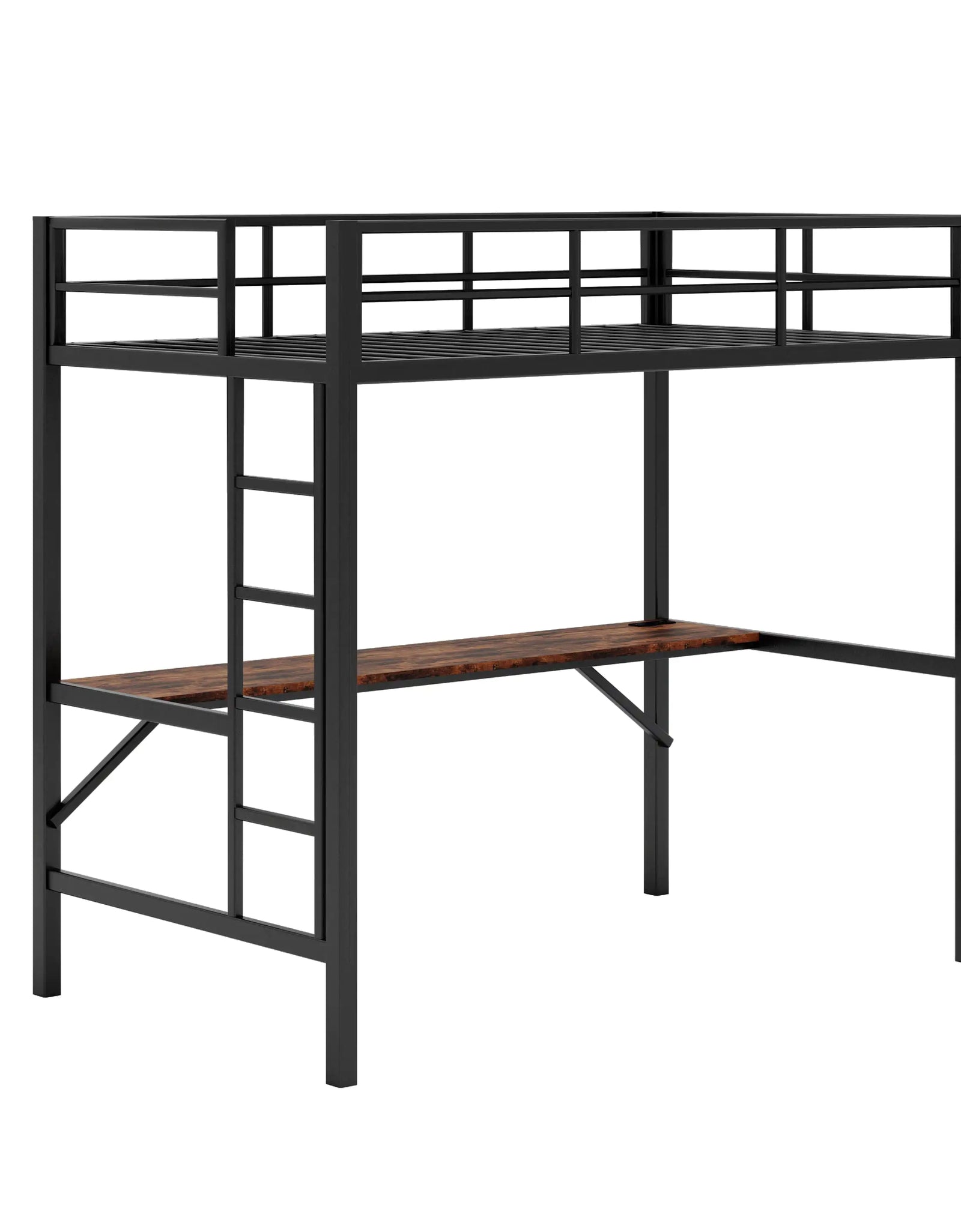 Cama alta de metal para uso doméstico