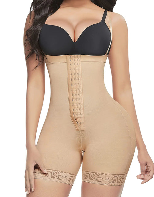 Load image into Gallery viewer, Lover-Beauty Shapewear for Women Tummy Control Body Shaper Butt Lifter Thigh Slimmer Plus Size with Zipper Crotch

