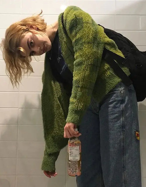 Load image into Gallery viewer, Plaid Sweater Cardigan Jacket
