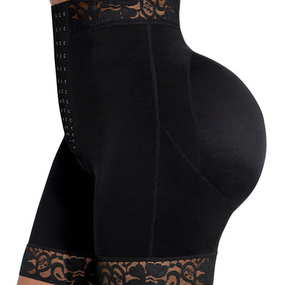SHAPELLX Faja Pantalón Corto Control de Abdomen Moldeador Corporal Faja Reductora Tallas Grandes Braguitas Levantaculos (Negro 3XL)