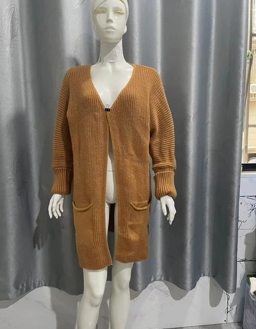 Load image into Gallery viewer, Long Jacket With Loose Pockets
