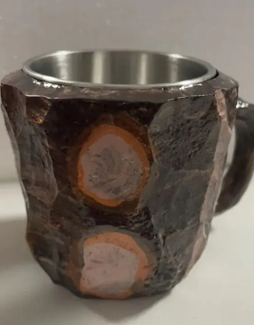 Charger l'image dans la visionneuse de galerie, Tasses à café en résine 400 ml avec poignées en forme de cristal minéral, élégantes tasses imitation cristal minéral pour la maison, le bureau, cadeau de Noël, gadgets de cuisine
