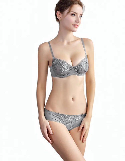 Load image into Gallery viewer, European Fashion Lingerie, Ultra-Thin Embroidered Bra Set

