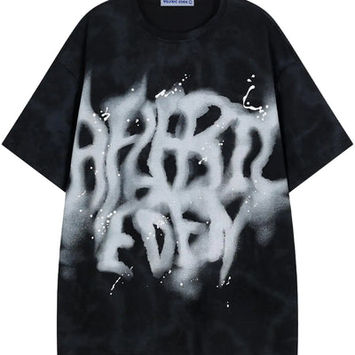 Aelfric Eden Mens Graphic Tee Shirts Oversized Baggy Loose Cotton T-Shirt Streetwear Casual Summer Y2k Shirt Black