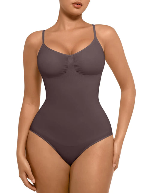 Load image into Gallery viewer, FeelinGirl Body Shper Tummy Control Shapewear Bodysuits Seamless Shapewear Brief for Women Chocolate M-L
