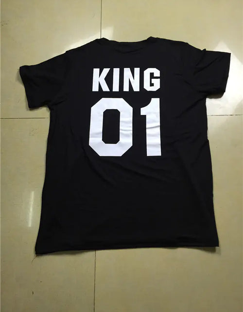 Load image into Gallery viewer, King and Queen Couple Short Sleeve T-Shirts

