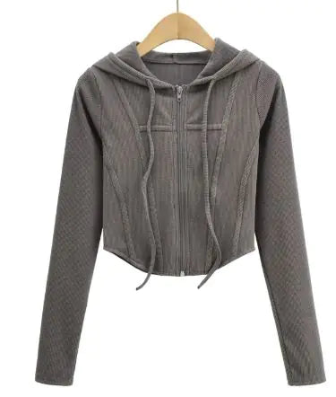 Load image into Gallery viewer, Hooded Cardigan Top Jacket
