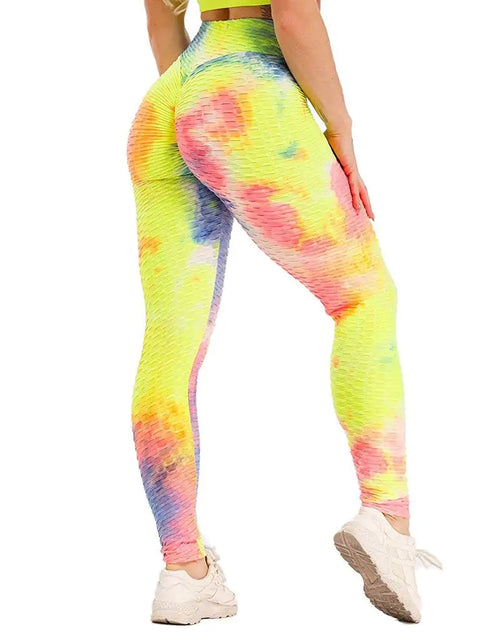 Load image into Gallery viewer, High Waist Tie-Dye Track Pants
