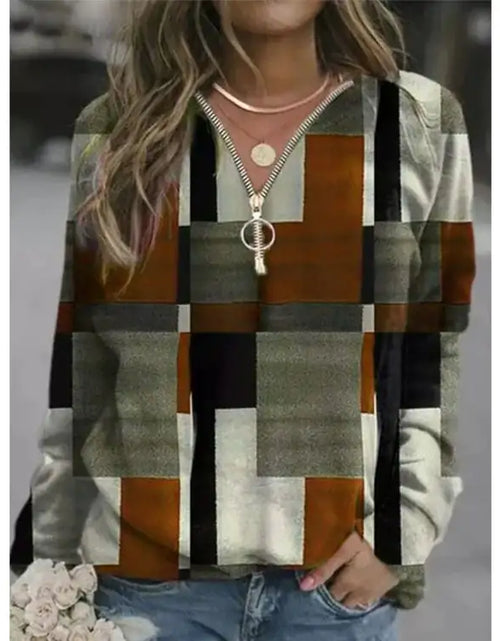 Load image into Gallery viewer, Women's Checkered Sweaters and Fleece Jackets
