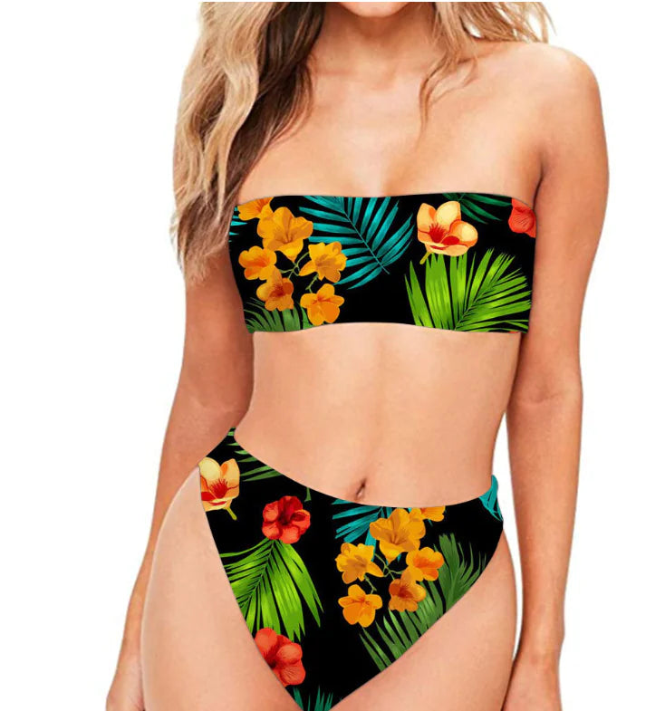 Strapless Two-Piece Sexy Bikini Swimwear