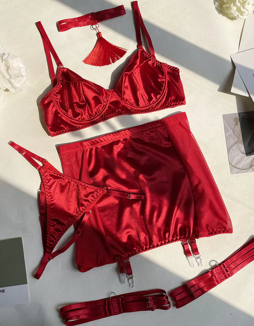 Load image into Gallery viewer, DIER Satin Fringe Fashion Lingerie for Women
