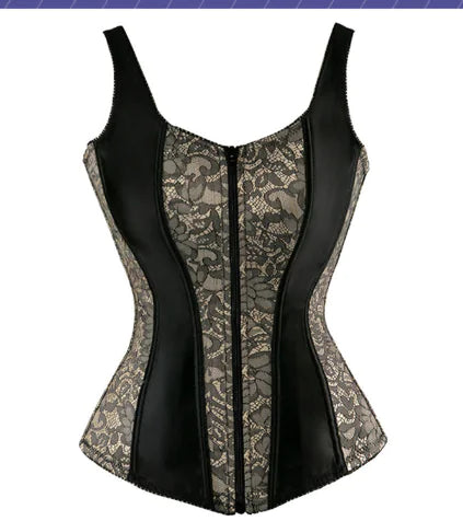 Punk Sexy Black Shapewear Corset Bodysuit E0936