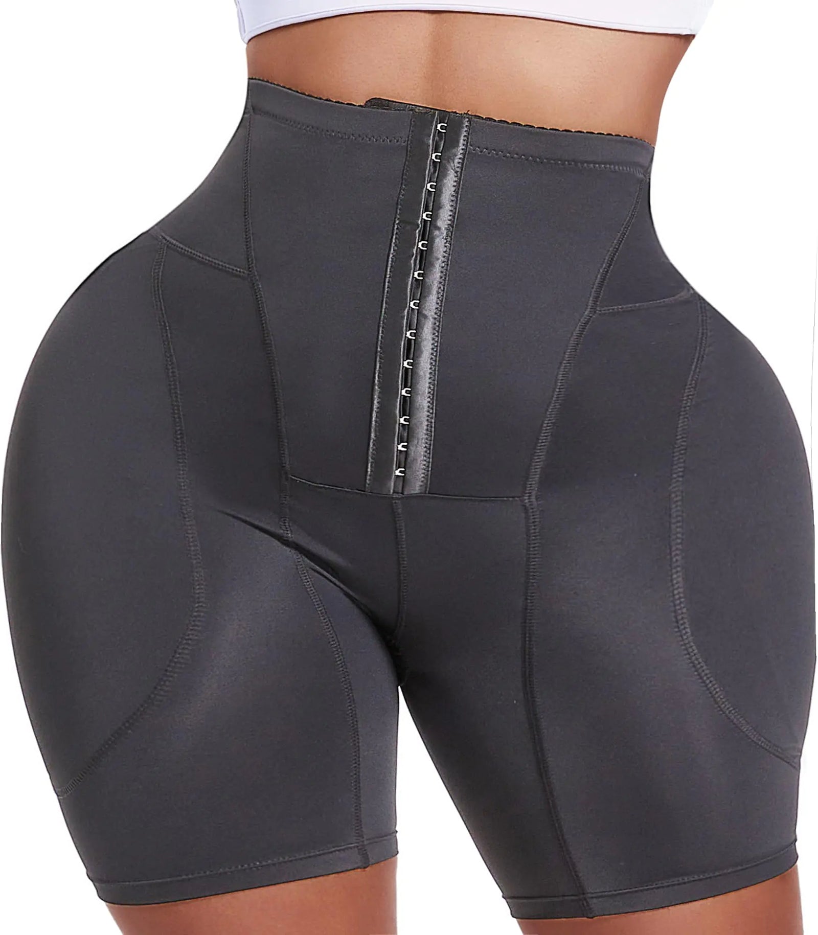 Protections de hanches Sliot pour femmes, rehausseur de fesses et hanches, culotte gainante avec rembourrage de fesses et rembourrage pour creux de hanche (US Alpha 3X-Large Régulier Régulier Noir)