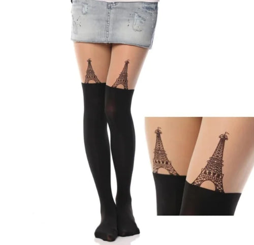 Charger l'image dans la visionneuse de galerie, Collants et bas en patchwork imprimé
