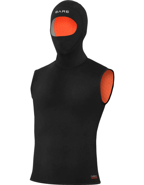 Load image into Gallery viewer, BARE 7/3MM Mens Ultrawarmth Hooded Vest: Wear Inside or Outside Your Wetsuit Black 2XL
