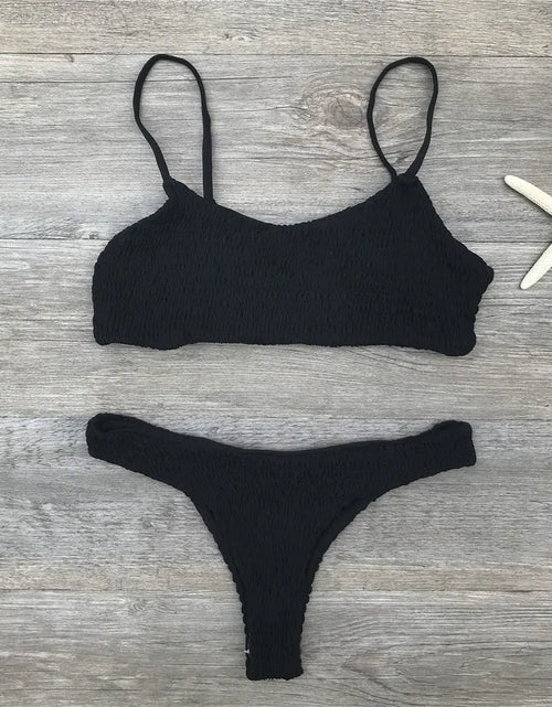 Load image into Gallery viewer, 2017 Sexy Ruffled Triangle Bikini Swimwear
