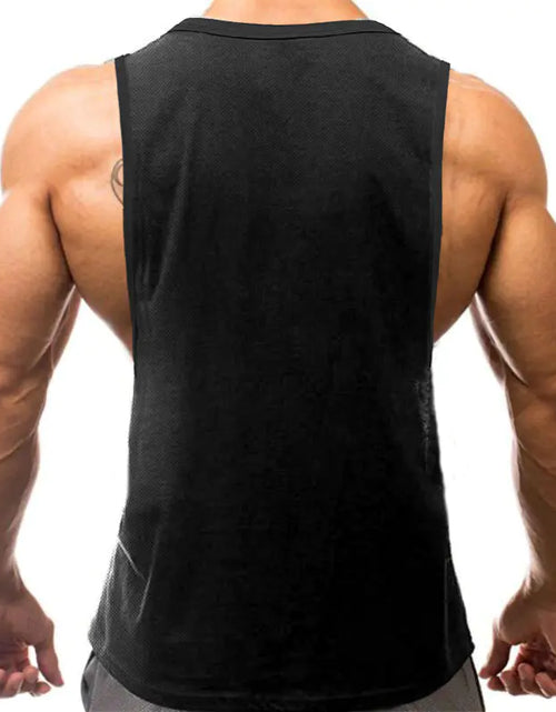 Load image into Gallery viewer, Breathable Casual Polyester Men&#39;s Gym Vest
