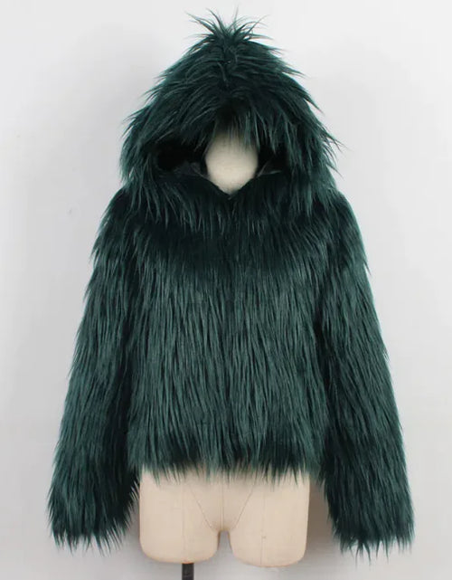 Load image into Gallery viewer, Wool &amp; Faux Fur Jacket
