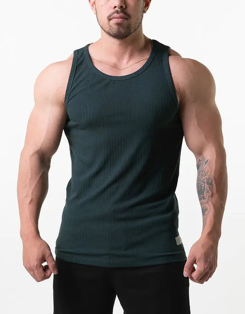Load image into Gallery viewer, Cotton Men&#39;s Vest for Fashion Gym Exercise
