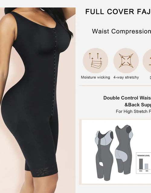 Load image into Gallery viewer, Plus Size Women's Full Body Shapewear with Abdominal Control
