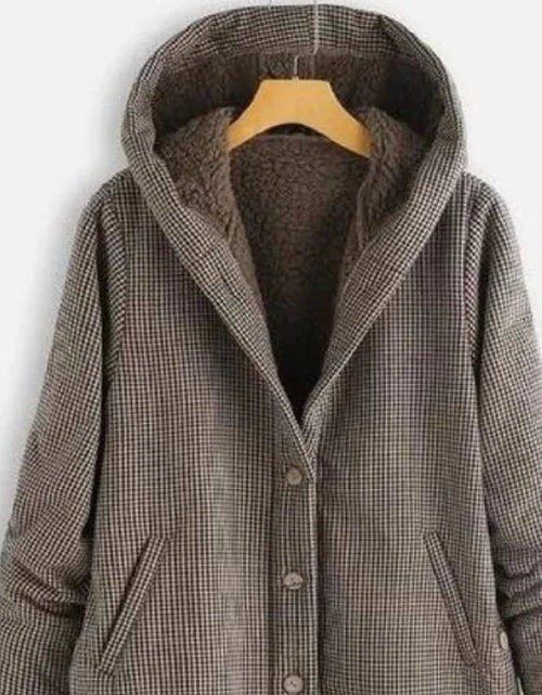 Charger l'image dans la visionneuse de galerie, Veste à capuche unie et veste à carreaux
