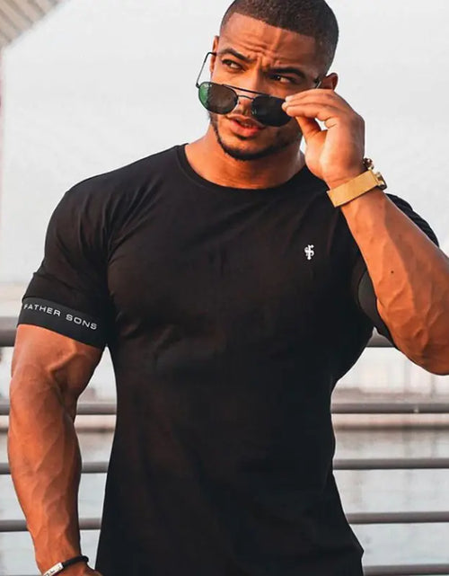 Load image into Gallery viewer, Men&#39;s Cotton Gym Shirt for Any Activity
